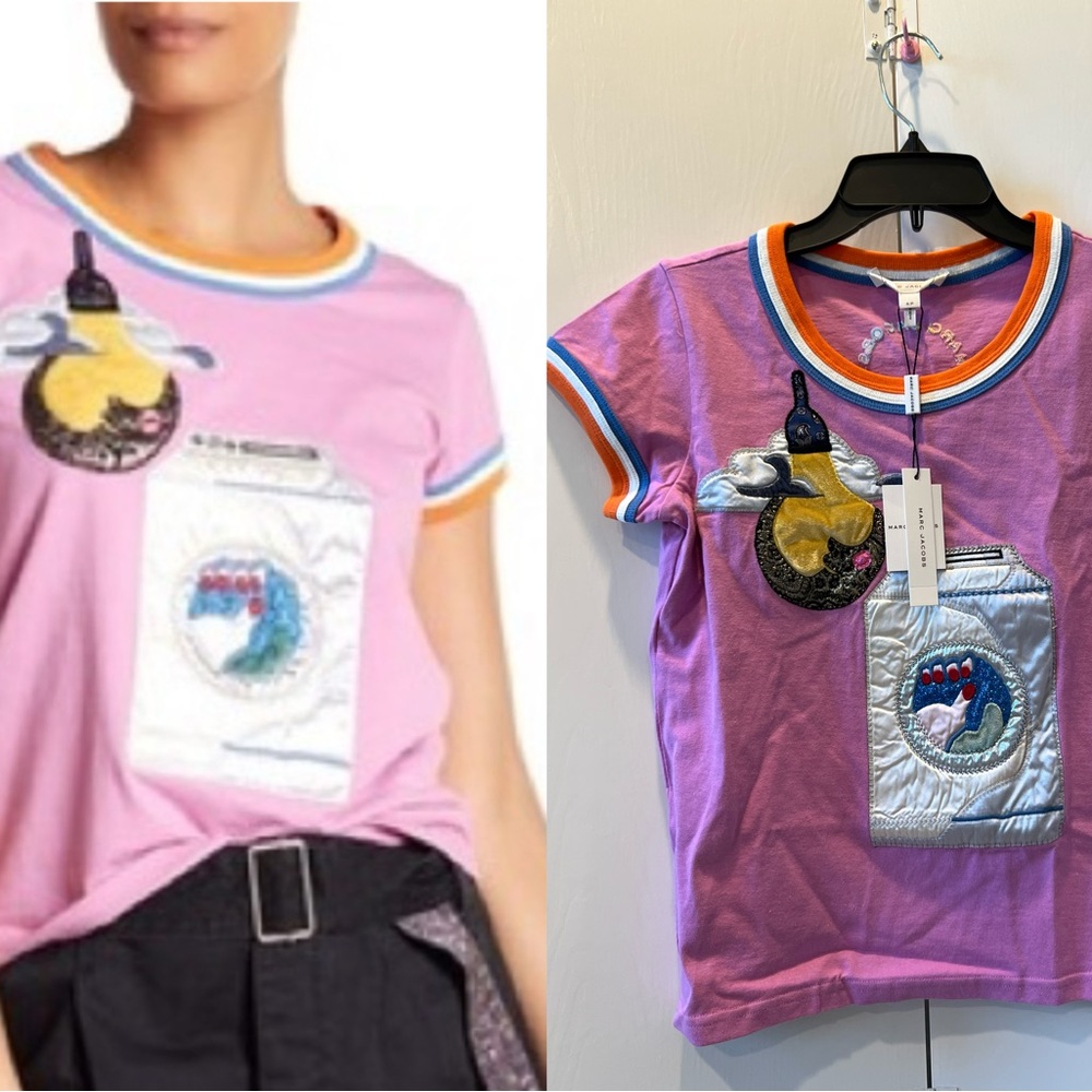 *NEW* Marc Jacobs Pink Short Sleeve graphic Tees S/P